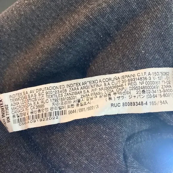 Zara Trafaluc Gray Sleeveless Bodycon Fitted Stretch Midi Dress Women sz S - Picture 5 of 7